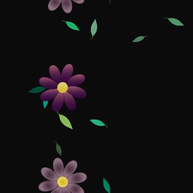 Çiçeksel süs vektör deseni. Kusursuz tasarım dokusu.