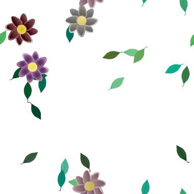 Çiçek vektör deseni. tasarım, doku. 