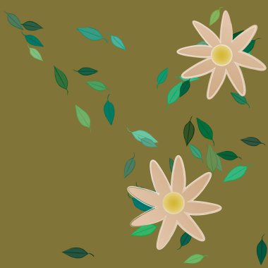 Çiçeksel süs vektör deseni. Kusursuz tasarım dokusu.