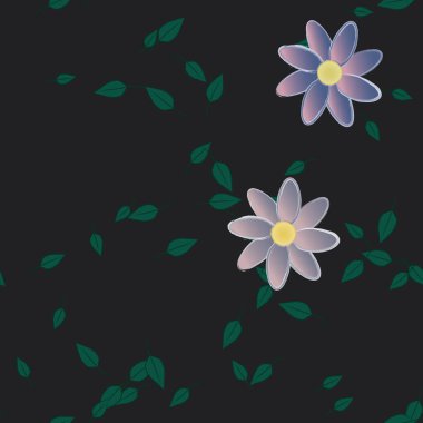 Çiçeksel süs vektör deseni. Kusursuz tasarım dokusu.