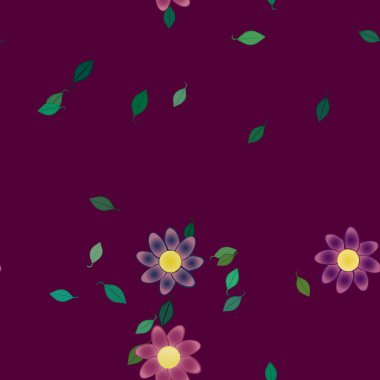 Çiçeksel süs vektör deseni. Kusursuz tasarım dokusu.