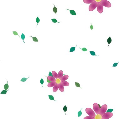 Çiçeksel süs vektör deseni. Kusursuz tasarım dokusu.