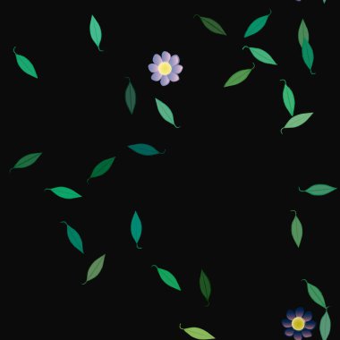 Çiçeksel süs vektör deseni. Kusursuz tasarım dokusu.