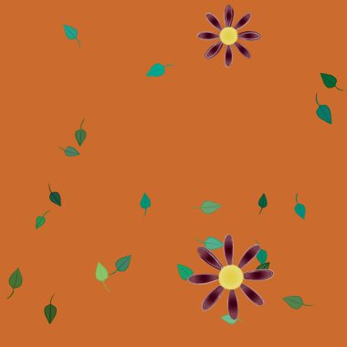 Çiçeksel süs vektör deseni. Kusursuz tasarım dokusu.