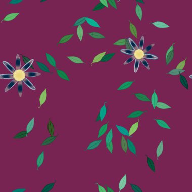 Çiçeksel süs vektör deseni. Kusursuz tasarım dokusu.