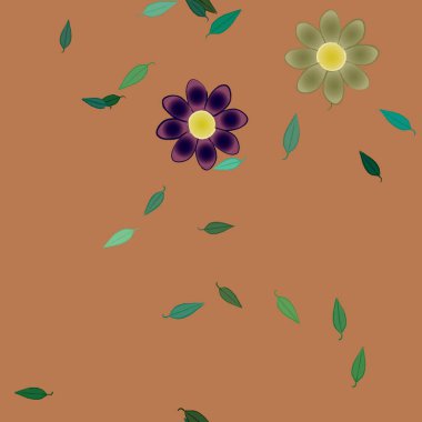 Çiçeksel süs vektör deseni. Kusursuz tasarım dokusu.