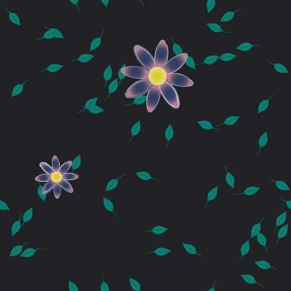 花の装飾ベクトルパターン シームレスなデザインテクスチャ — ストックベクタ