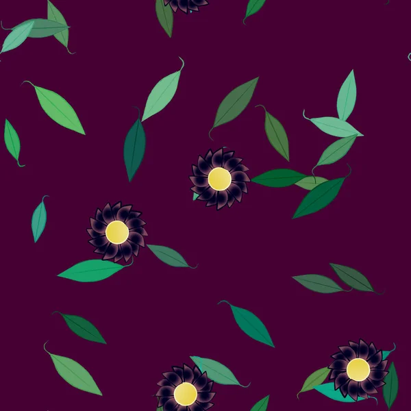 Patrón Vectorial Ornamental Floral Textura Diseño Sin Costuras — Archivo Imágenes Vectoriales