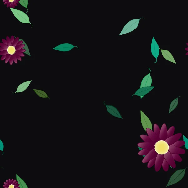 Patrón Vectorial Ornamental Floral Textura Diseño Sin Costuras — Vector de stock