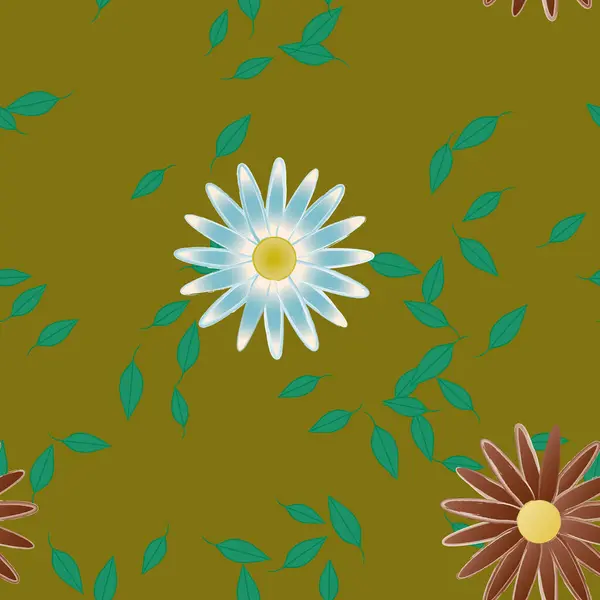 Patrón Vectorial Ornamental Floral Textura Diseño Sin Costuras — Vector de stock