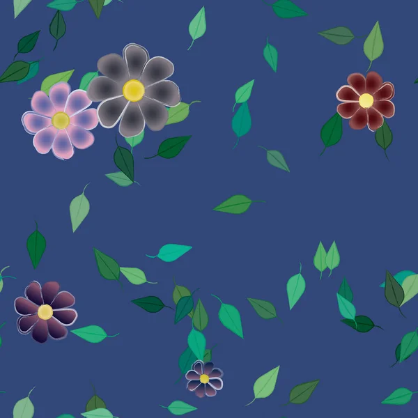 Patrón Vectorial Ornamental Floral Textura Diseño Sin Costuras — Archivo Imágenes Vectoriales