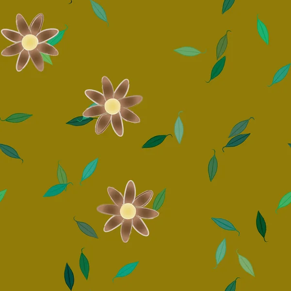 Patrón Vectorial Ornamental Floral Textura Diseño Sin Costuras — Vector de stock