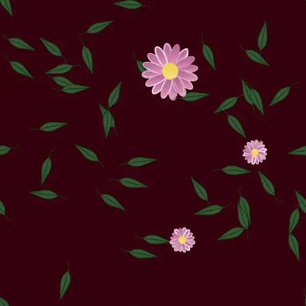 植物观赏植物载体图案 无缝设计纹理 — 图库矢量图片