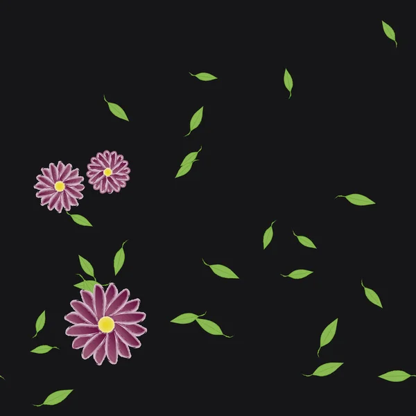 Patrón Vectorial Ornamental Floral Textura Diseño Sin Costuras — Archivo Imágenes Vectoriales