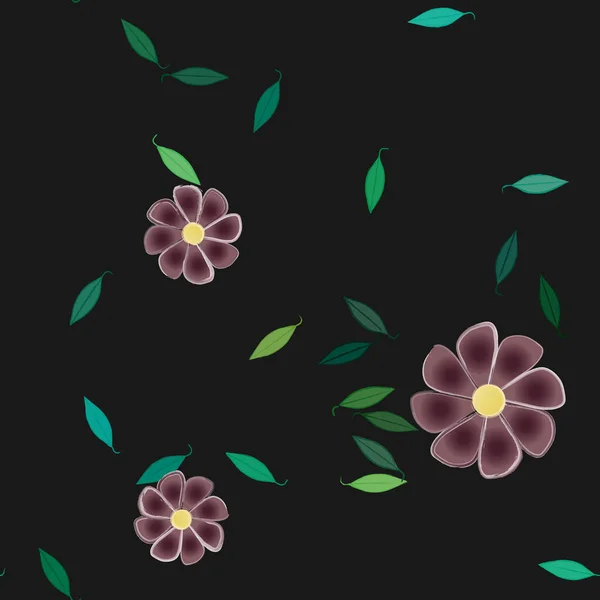 Patrón Vectorial Ornamental Floral Textura Diseño Sin Costuras — Vector de stock