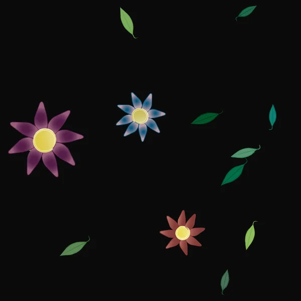 Patrón Vectorial Ornamental Floral Textura Diseño Sin Costuras — Archivo Imágenes Vectoriales