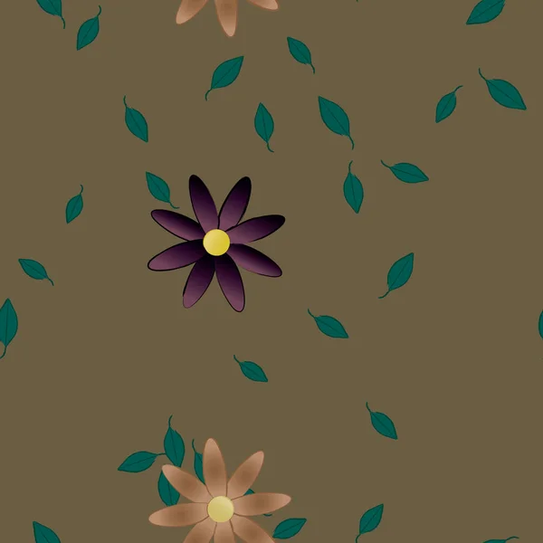 Patrón Vectorial Ornamental Floral Textura Diseño Sin Costuras — Vector de stock