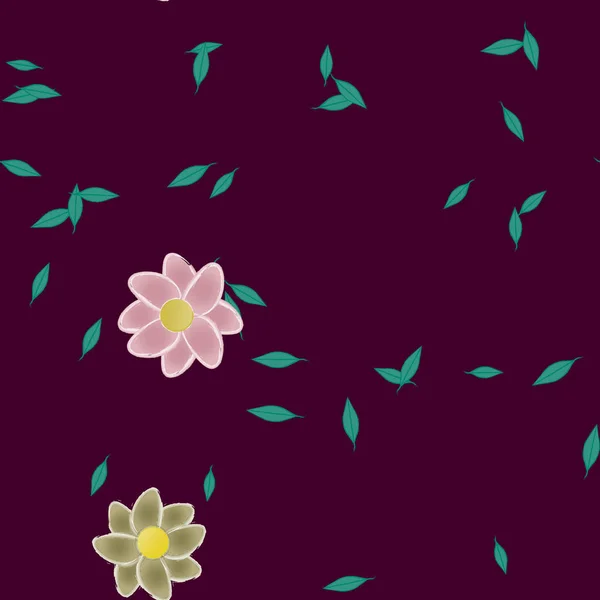 Patrón Vectorial Ornamental Floral Textura Diseño Sin Costuras — Vector de stock