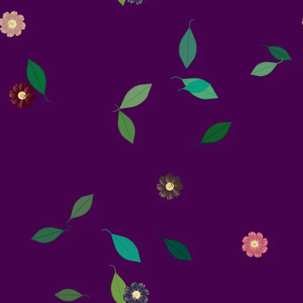 Patrón Vectorial Ornamental Floral Textura Diseño Sin Costuras — Archivo Imágenes Vectoriales