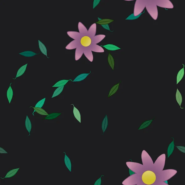 Patrón Vectorial Ornamental Floral Textura Diseño Sin Costuras — Vector de stock