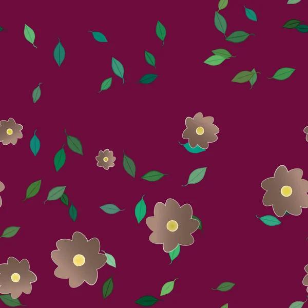 Patrón Vectorial Ornamental Floral Textura Diseño Sin Costuras — Vector de stock