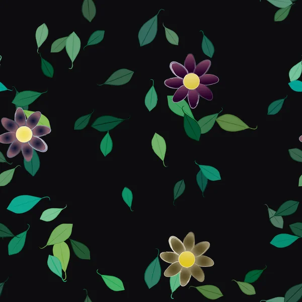 Patrón Vectorial Ornamental Floral Textura Diseño Sin Costuras — Vector de stock