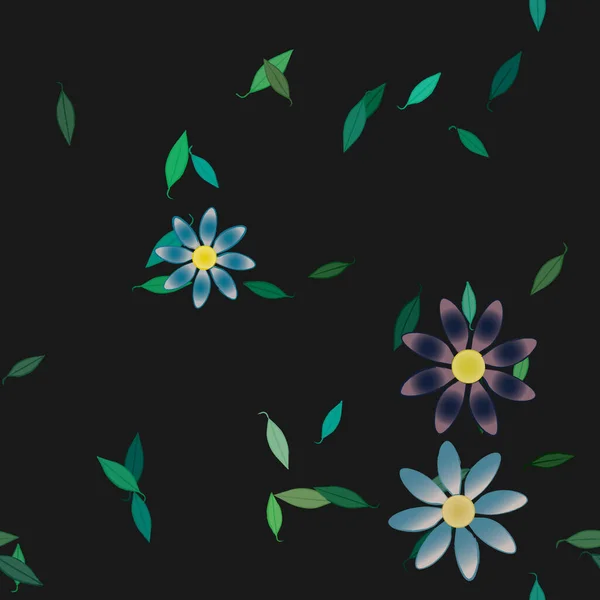 Patrón Vectorial Ornamental Floral Textura Diseño Sin Costuras — Archivo Imágenes Vectoriales