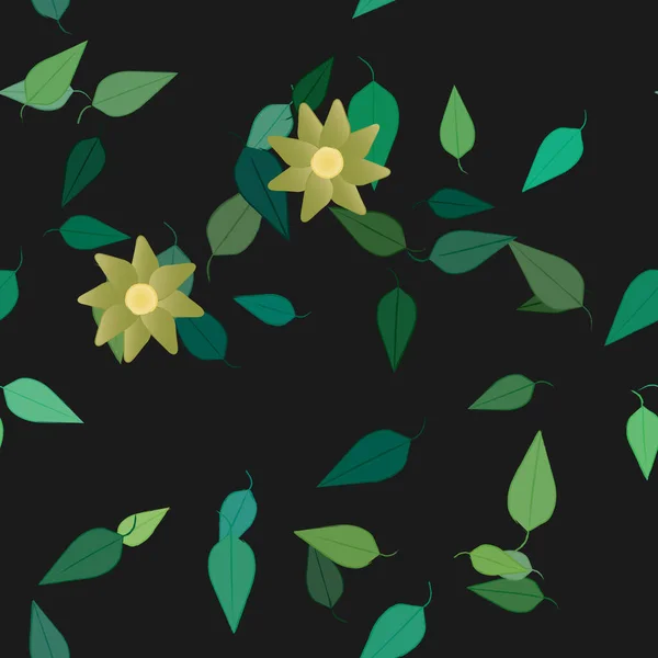 Patrón Vectorial Ornamental Floral Textura Diseño Sin Costuras — Vector de stock