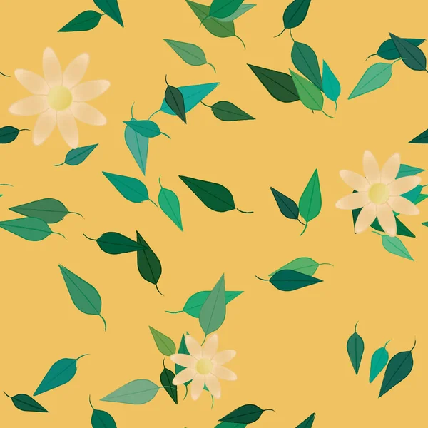 Patrón Vectorial Ornamental Floral Textura Diseño Sin Costuras — Vector de stock