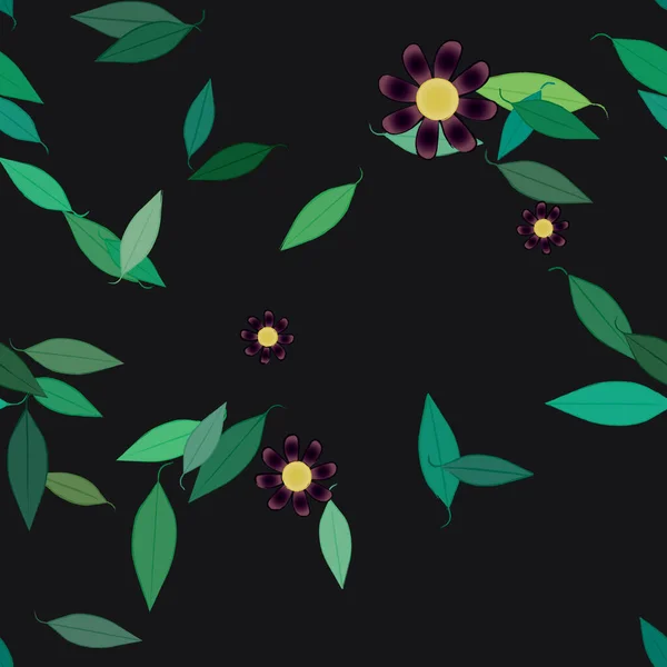 Patrón Vectorial Ornamental Floral Textura Diseño Sin Costuras — Archivo Imágenes Vectoriales