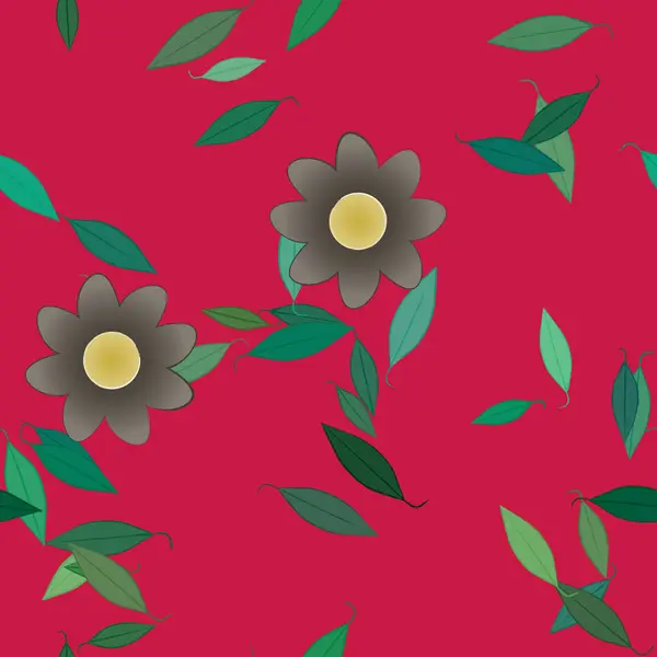 Patrón Vectorial Ornamental Floral Textura Diseño Sin Costuras — Vector de stock