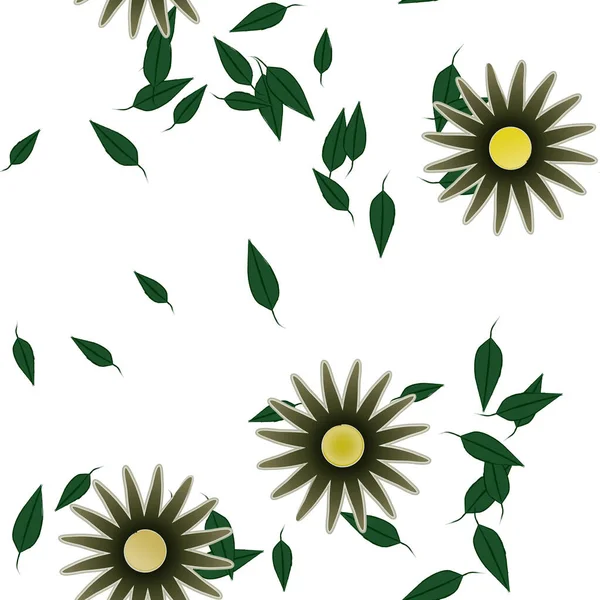 Patrón Vectorial Ornamental Floral Textura Diseño Sin Costuras — Archivo Imágenes Vectoriales