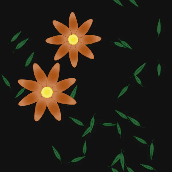 花の装飾ベクトルパターン シームレスなデザインテクスチャ — ストックベクタ