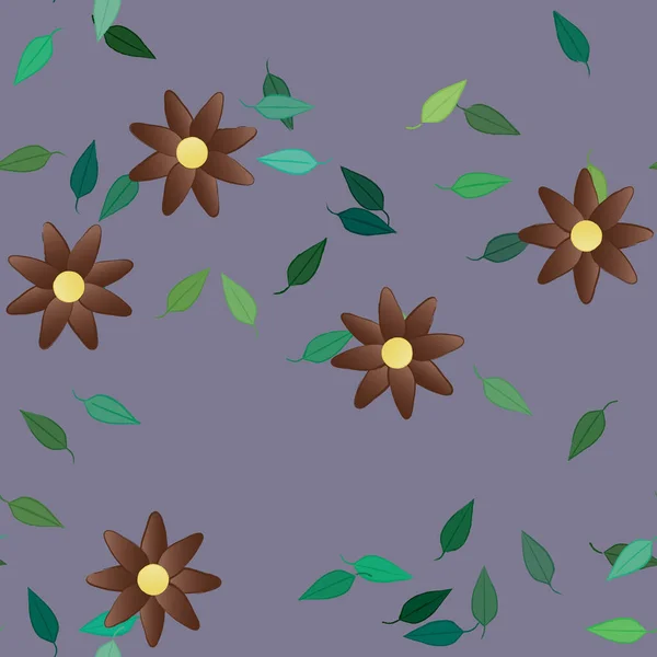 Patrón Vectorial Ornamental Floral Textura Diseño Sin Costuras — Vector de stock