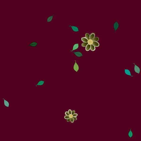 Patrón Vectorial Ornamental Floral Textura Diseño Sin Costuras — Vector de stock