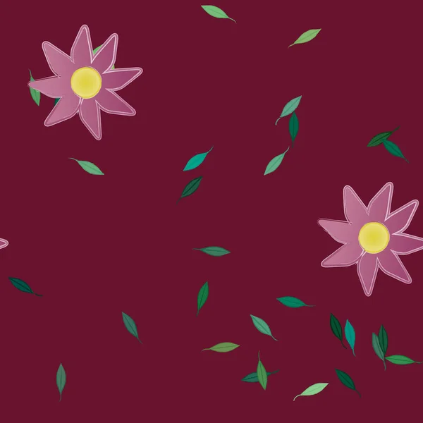 Квітковий Декоративний Векторний Візерунок Безшовна Текстура Дизайну — стоковий вектор