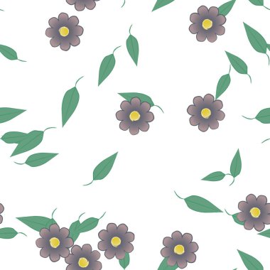 Çiçeksel süs vektör deseni. Kusursuz tasarım dokusu.