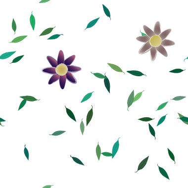 Çiçeksel süs vektör deseni. Kusursuz tasarım dokusu.