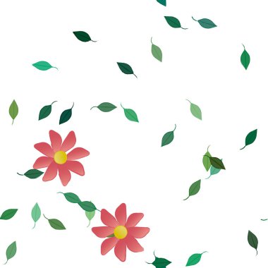 Çiçeksel süs vektör deseni. Kusursuz tasarım dokusu.