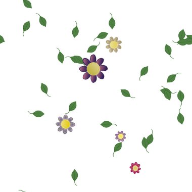 Çiçeksel süs vektör deseni. Kusursuz tasarım dokusu.