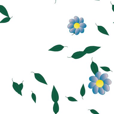 Çiçeksel süs vektör deseni. Kusursuz tasarım dokusu.