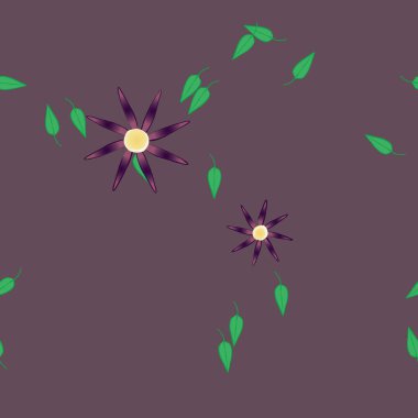 Çiçeksel süs vektör deseni. Kusursuz tasarım dokusu.