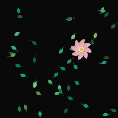 Çiçeksel süs vektör deseni. Kusursuz tasarım dokusu.