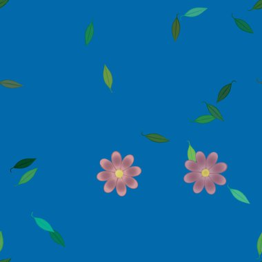 Çiçeksel süs vektör deseni. Kusursuz tasarım dokusu.