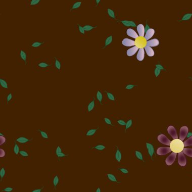 Çiçeksel süs vektör deseni. Kusursuz tasarım dokusu.