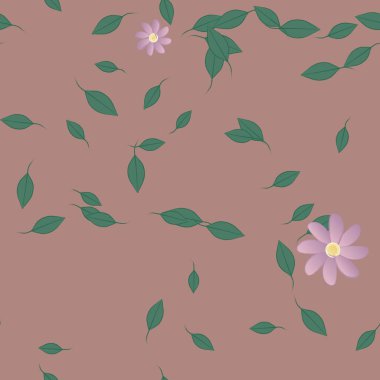 Çiçeksel süs vektör deseni. Kusursuz tasarım dokusu.