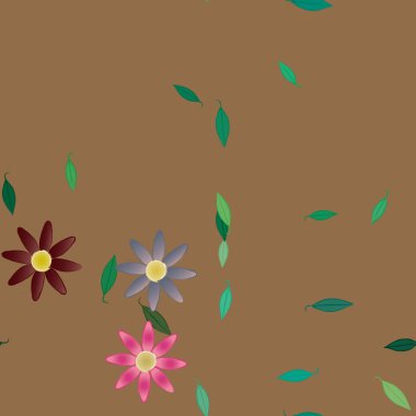 Çiçek vektör deseni. tasarım, doku. 