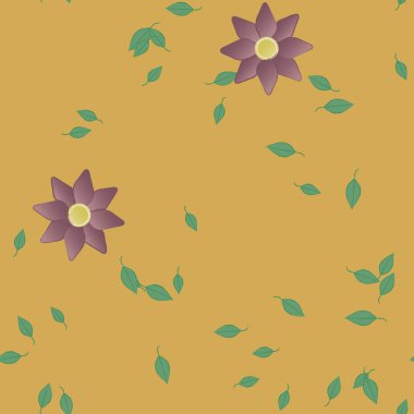 Çiçeksel süs vektör deseni. Kusursuz tasarım dokusu.