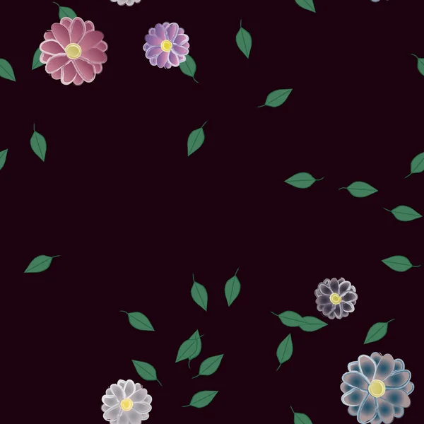 Patrón Vectorial Ornamental Floral Textura Diseño Sin Costuras — Archivo Imágenes Vectoriales