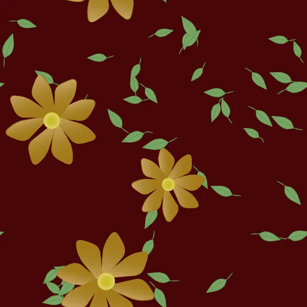 Floral Ornamental Vector Pattern Seamless Design Texture — Stock Vector